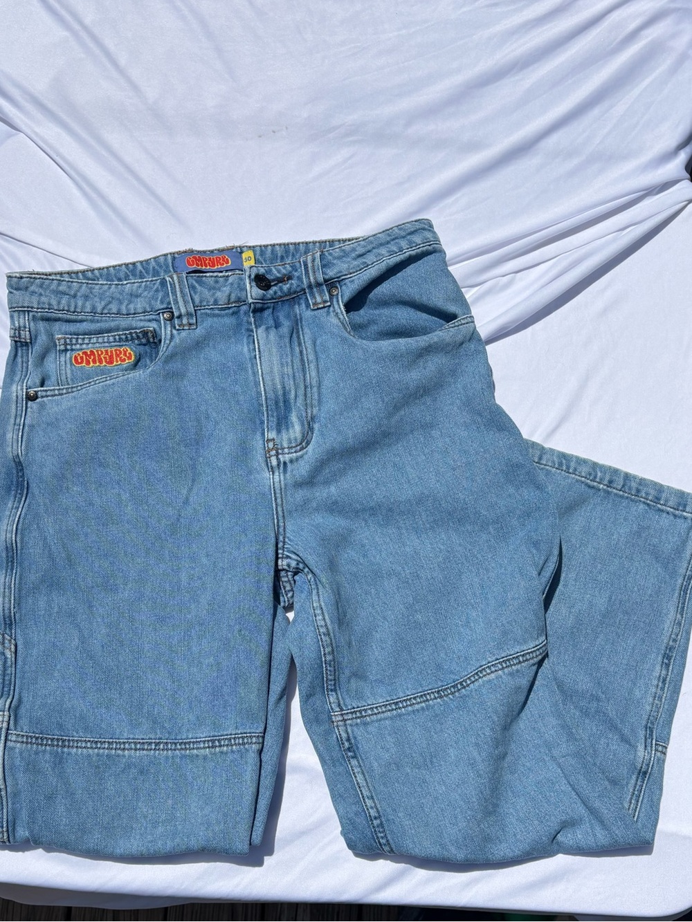 Empyre Light Wash Baggy Skater Pants